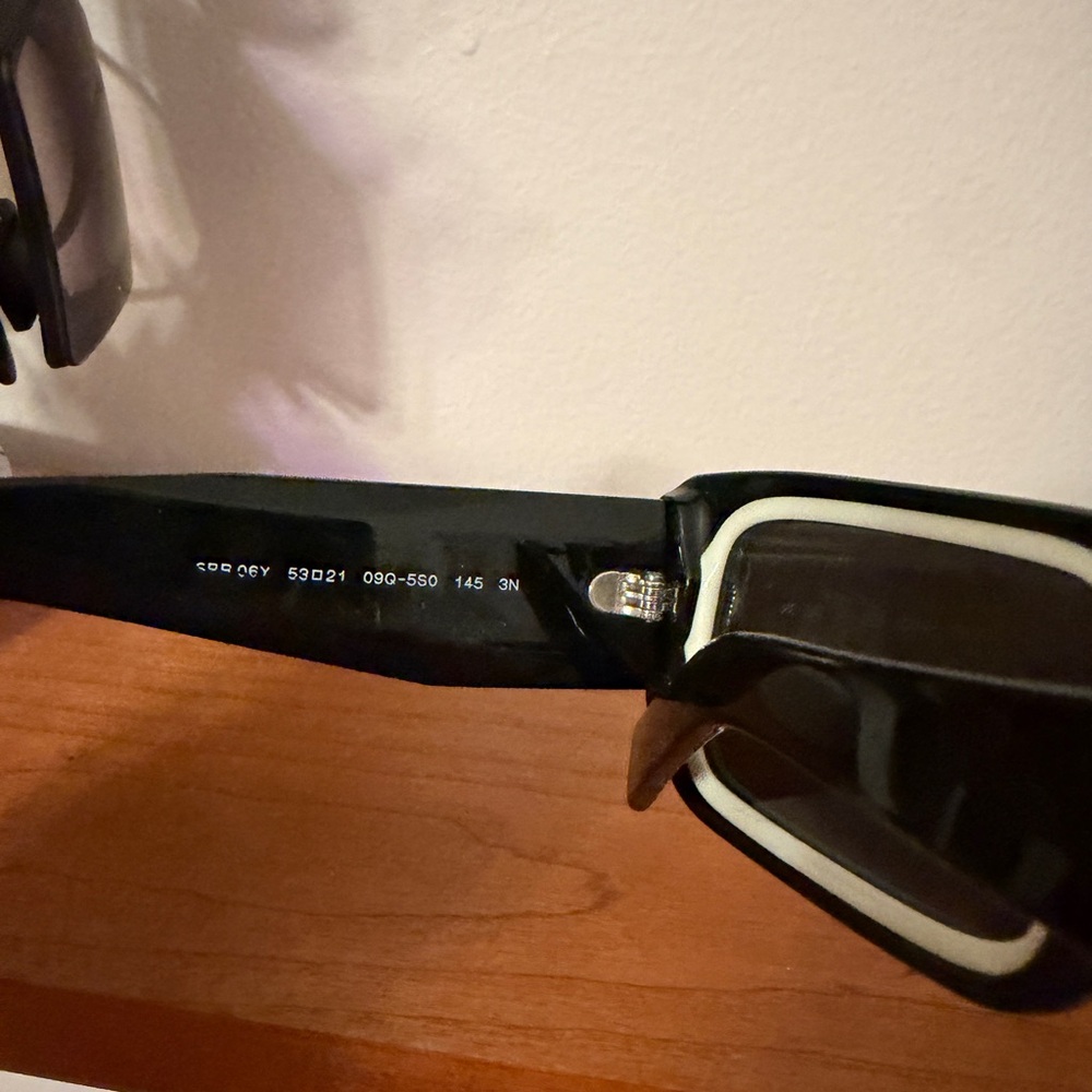 Prada Black Rectangular Sunglasses - image 5